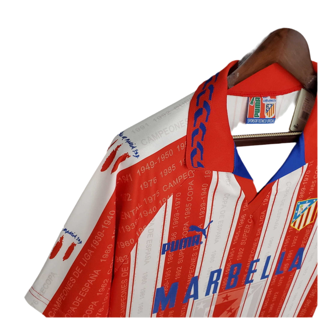 Trikot Atlético de Madrid Retro 1995/1996 - White and Red