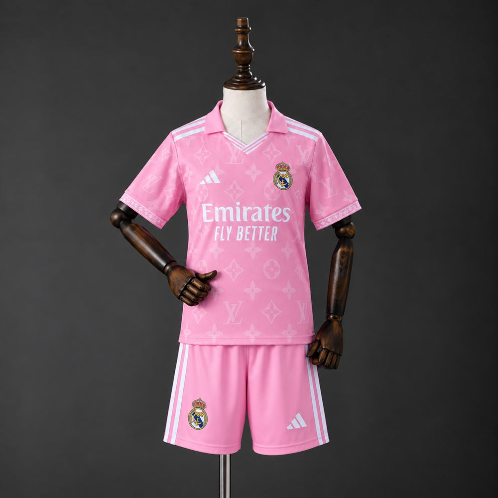 Kids Kit Real Madrid LV Pink 26/27