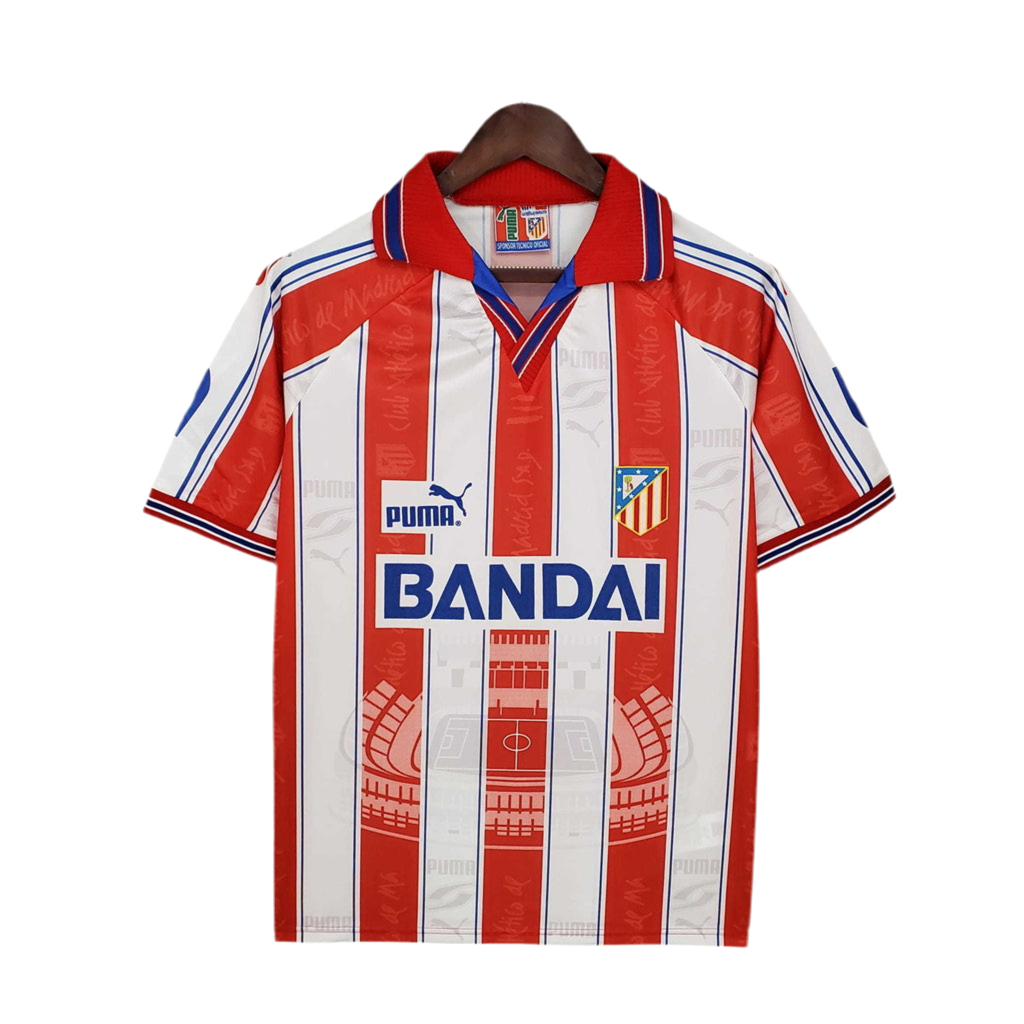 Trikot Atlético de Madrid 1996/1997 White and Red -