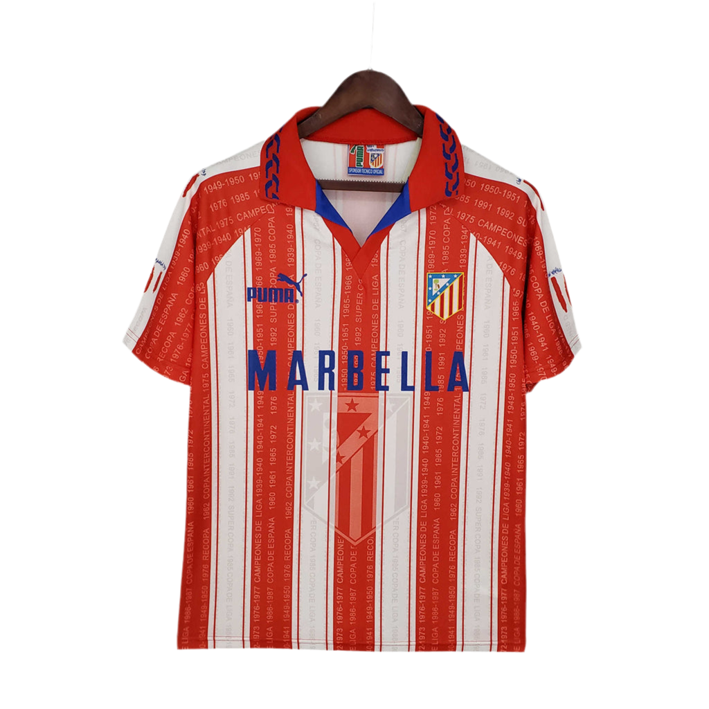 Trikot Atlético de Madrid Retro 1995/1996 - White and Red