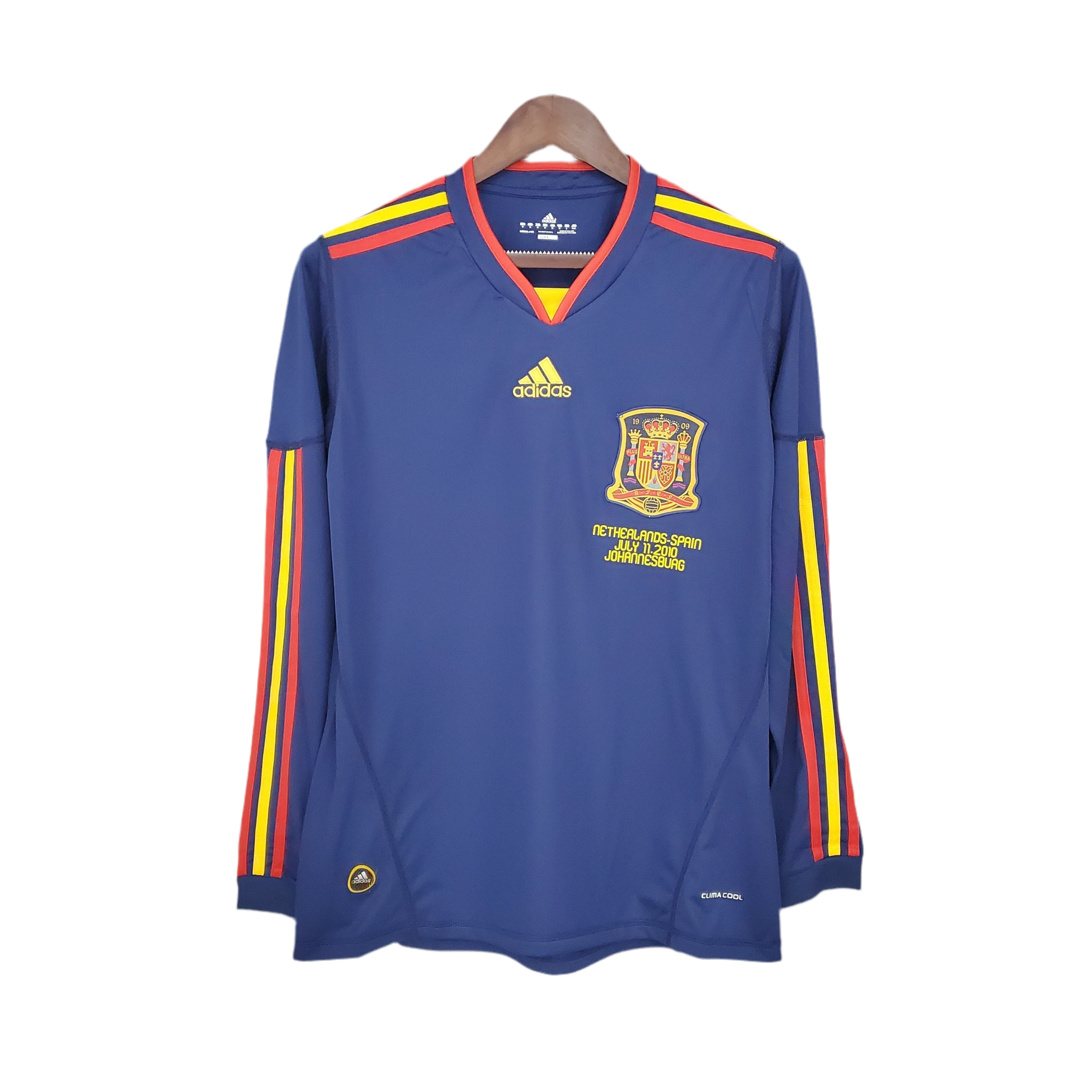 Trikot Long Sleeve Selection Espanha II 2010 - Blue