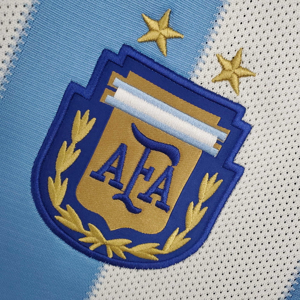 Trikot Argentina Retro 2010 Blue and White