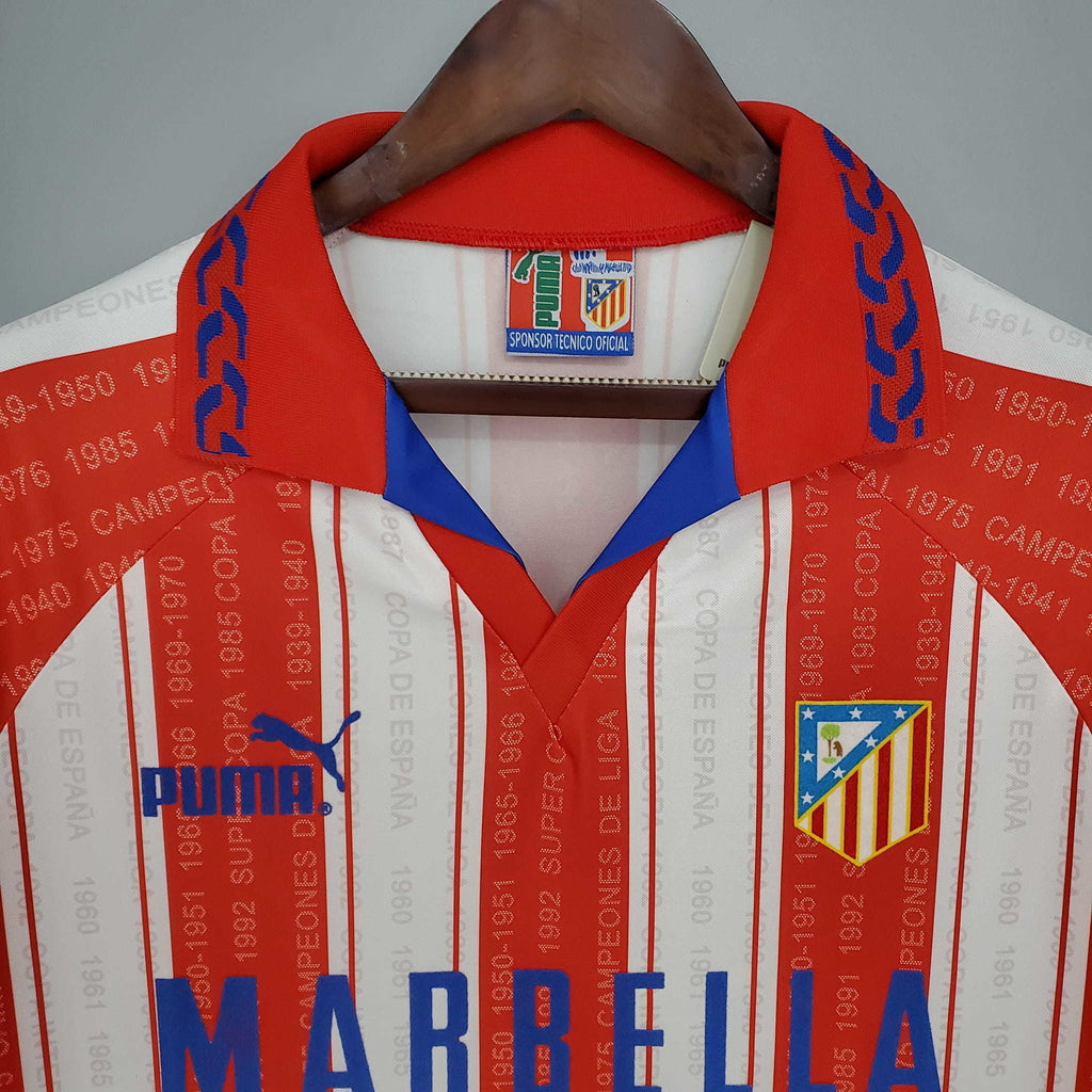 Trikot Atlético de Madrid Retro 1995/1996 - White and Red