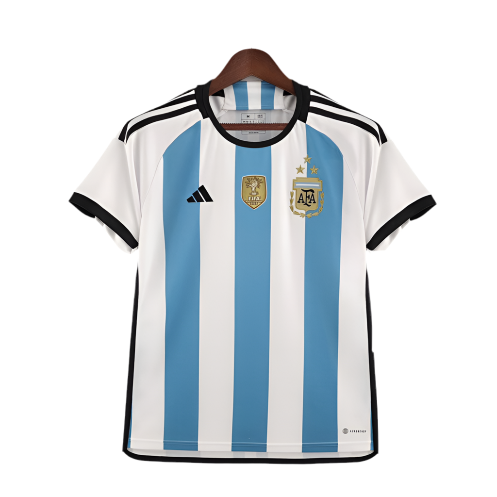 Trikot Selection da Argentina I [Patch Copa do Mundo] 2022 - Blue and White