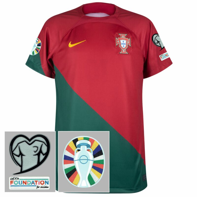 Trikot Selection Portugal I 2022 [Com Set de Patch Qualificação Euro 2024] - Red